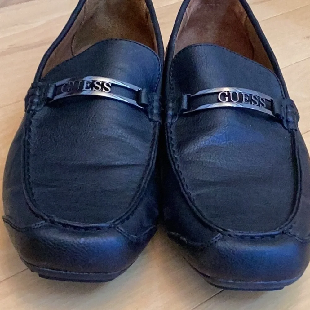 Guess Black slip on, loafers for men. Size 9.5